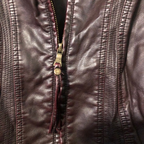 BIG CHILL Faux Leather Jacker. Like new - Picture 3 of 6